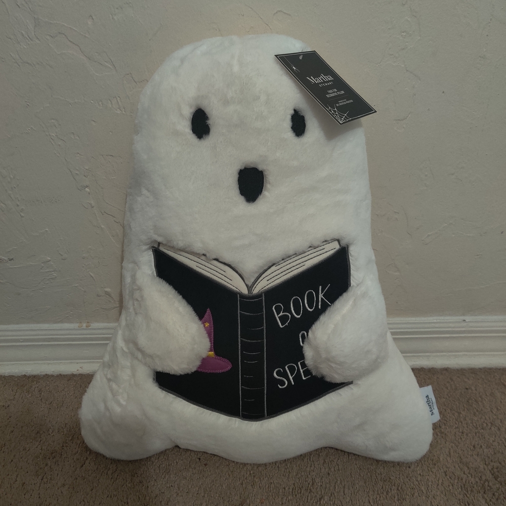 Martha Stewart Ghost Pillow Book of Spells NWT